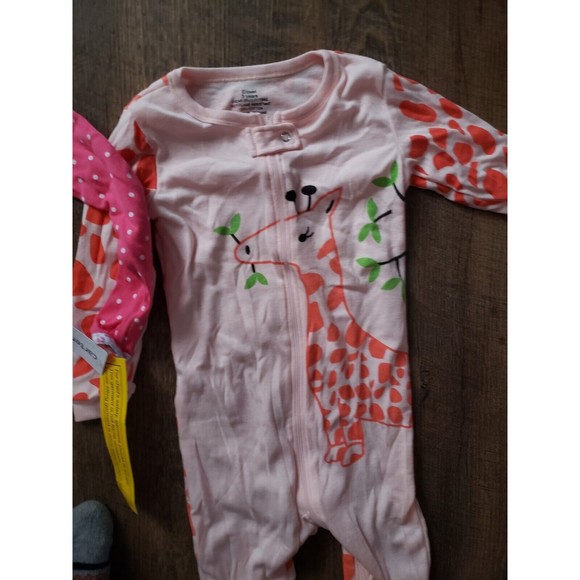 3T Toddler Spring Pair Of 1 Pc Footed Pjs - Picture 2 of 3